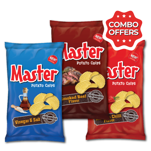 Combo Master Potato Chips 100g - Any 3