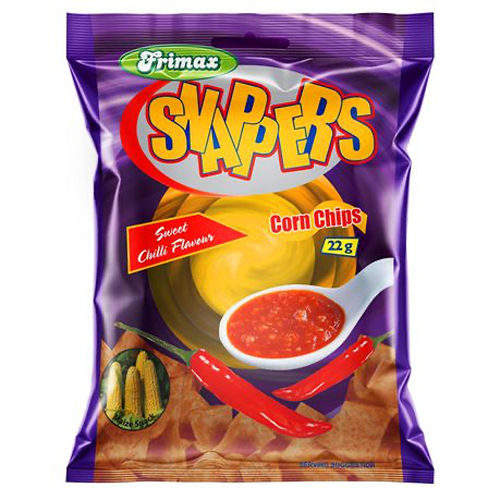 Frimax Snappers Corn Chips Balers Sweet Chilli 50x22g