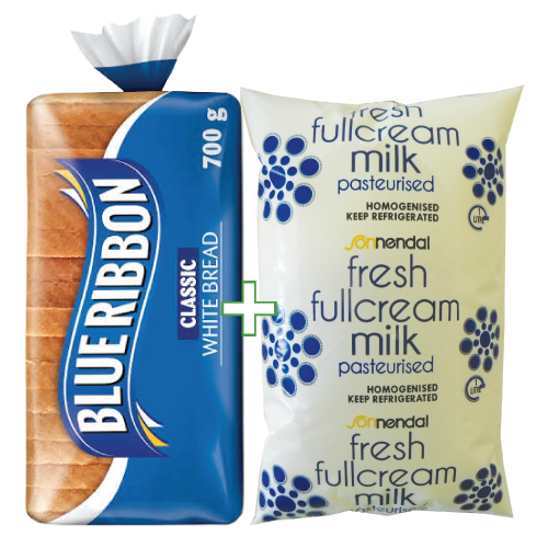 Combo Deal Blue Ribbon White Bread + Sonnendal Sachet Milk 1lt