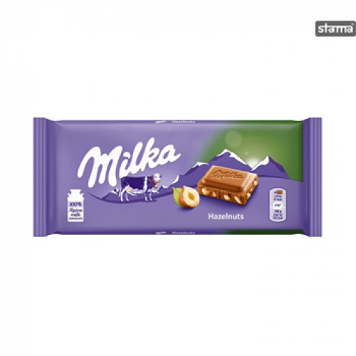 Milka Hazelnut Chocolate Slab 100g