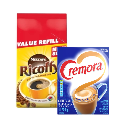 Combo Deal Ricoffy 800g pouch + Cremora 750g