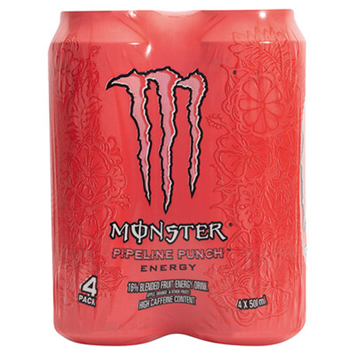 Monster Energy Drink Pipeline Punch 4x500ml