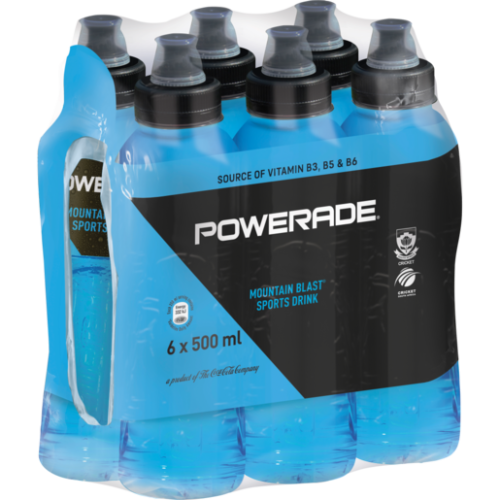 Powerade Mountain Blast Sports Drink 6x500ml