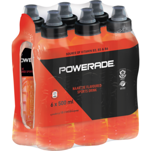 Powerade Naartjie Sports Drink 6x500ml