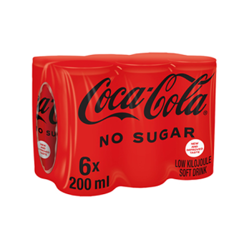 Coca-Cola Zero Can 6x200ml