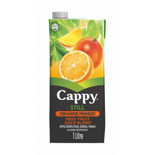 Cappy Still Mango Orange 100% Juice Blend 1lt