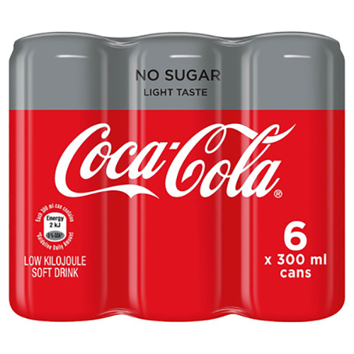 Coca-Cola Light Can 6x300ml