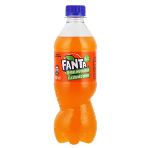 Fanta Sparkling Orange Flavoured Soft Drink Bottle 440ml