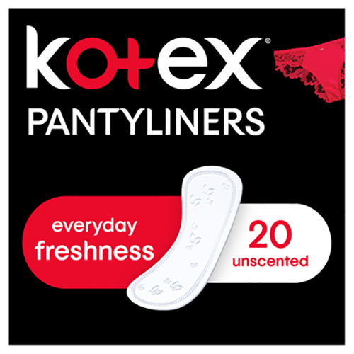 Kotex Pantyliners Unscented 20's