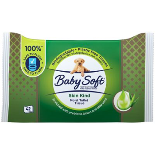 Baby Soft Skin Kind Tissue Wipes Enriched With Aloe Vera & Chamomile 42's