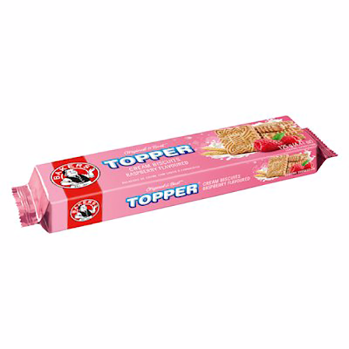 Bakers Topper Raspberry Biscuits 125g