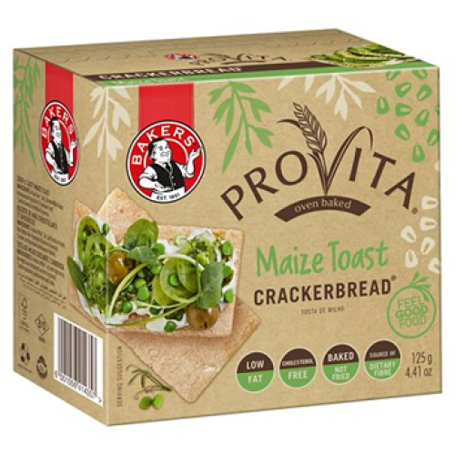 Bakers Provita Crackerbread Maize 125g