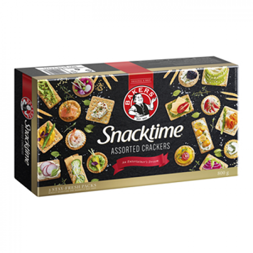 Bakers Snacktime Assorted Crackers 800g