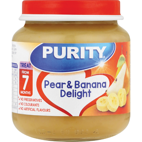 Purity 2nd Foods Pear & Banana Delight From 7 Months 125ml