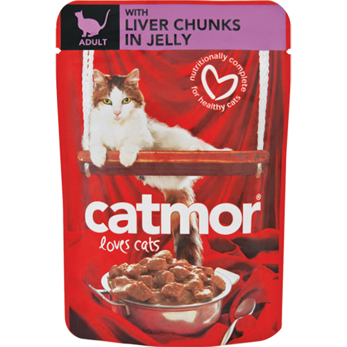 Catmor Adult Chunks Liver in Jelly 85g