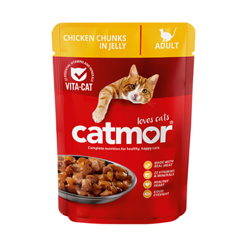 Catmor Adult Chunks Chicken in Jelly 85g