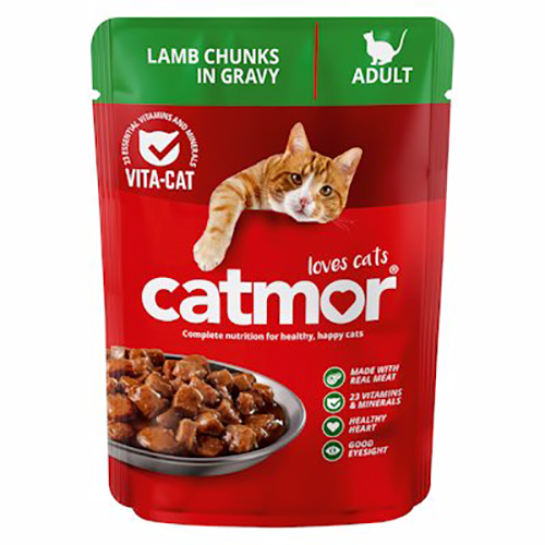 Catmor Adult Chunks Lamb in Gravy 85g