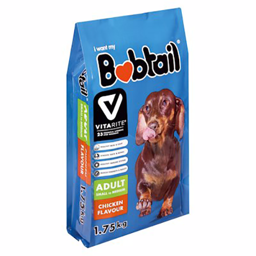 Bobtail Dog Food Chunks Small Adult Mini Chicken 1.75kg
