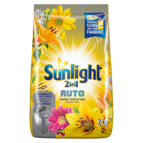 Sunlight 2-In-1 Auto Washing Powder Sensations Summer 2kg