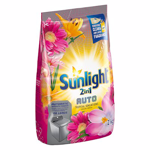 Sunlight 2-In-1 Auto Washing Powder Sensations Tropical 2kg