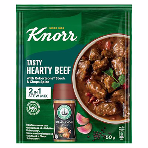 Knorr Stew Mix Tasty Hearty Beef With Steak & Chops 50g