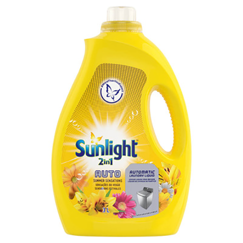 Sunlight 2-in-1 Auto Washing Liquid Summer Sensations 3lt