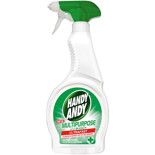 Handy Andy Multipurpose Antibacterial With Bleach Cleaning Spray 500ml