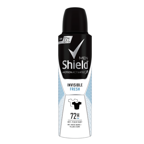 Shield Deodorant Men Invisible Black & White Fresh 150ml