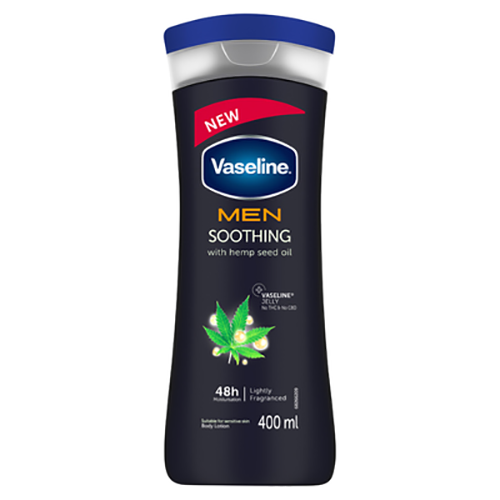 Vaseline Men Body Lotion Soothing 400ml