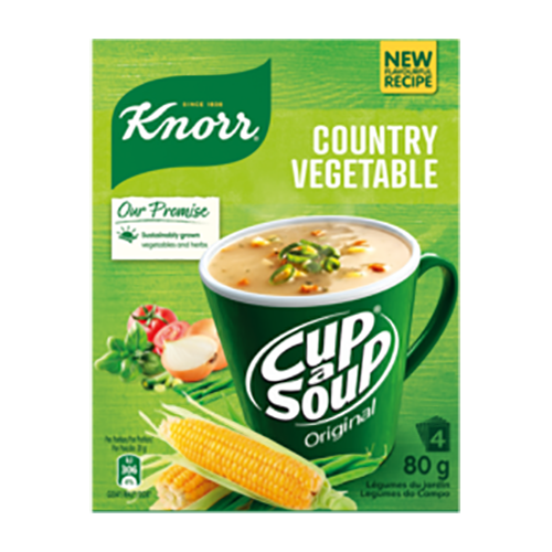 Knorr Cup a Soup Country Vegatable 4's