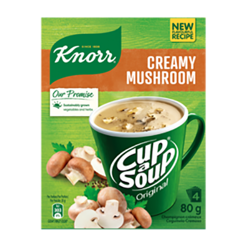 Knorr Cup a Soup Creamy Mushroom 4's