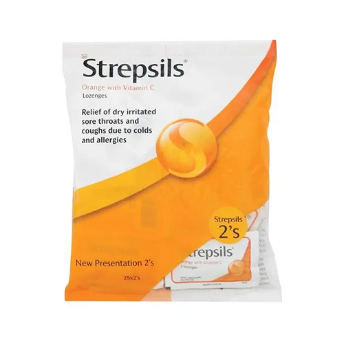 Strepsils Lozengers Orange 25x2's