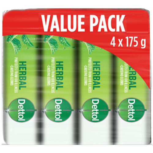 Dettol Herbal Soap 4x175g