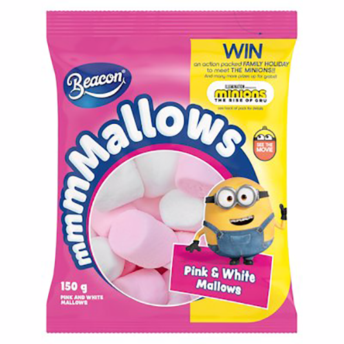 Beacon Mallows Pink & White 150g