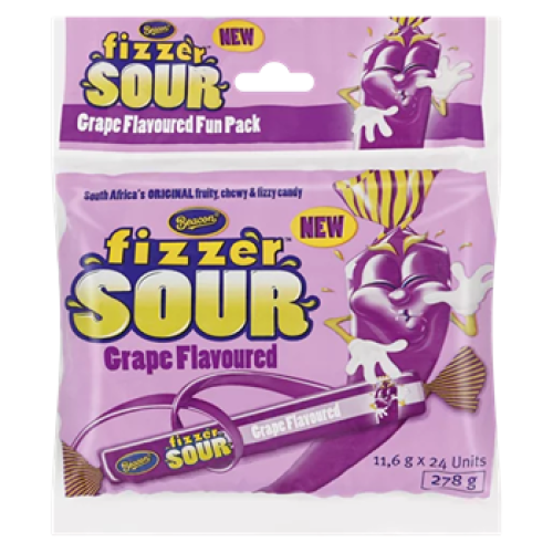 Beacon Fizzers Sour Grape Flavoured 24's