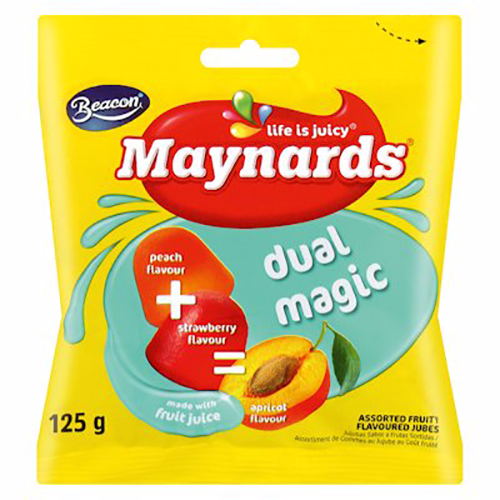 Maynards Dual Magic Assorted Flavoured 125g
