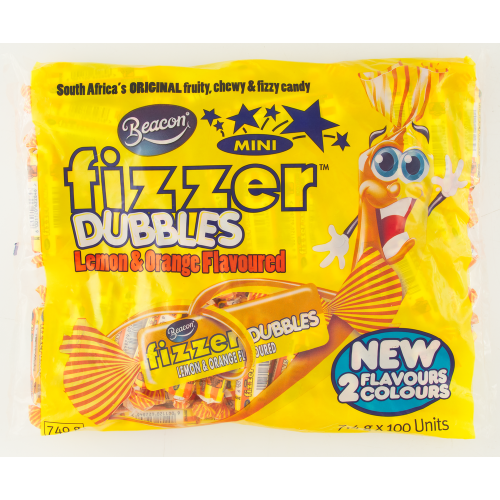 Beacon Mini Fizzers Lemon & Orange Flavoured 100's