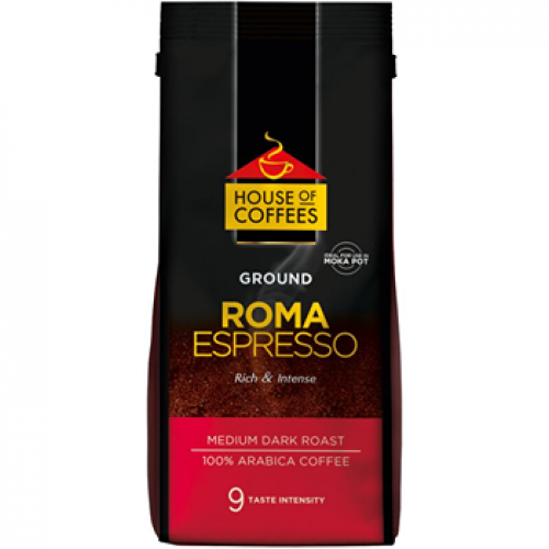 House Of Coffees Roma Espresso Fine Ground Coffee 250g