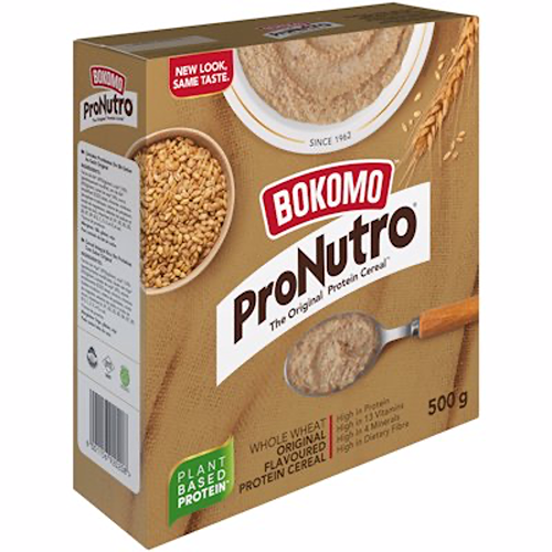 Bokomo ProNutro Whole Wheat Original Flavoured Protein Cereal 500g