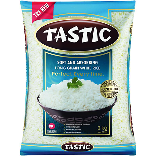 Tastic White Rice Soft & Absorbing Long Grain 2kg