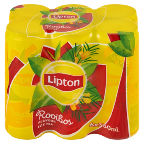 Lipton Rooibos Flavoured Ice Tea Cans 6x330ml Lipton Rooibos Flavoured Ice Tea Cans 6x330ml
