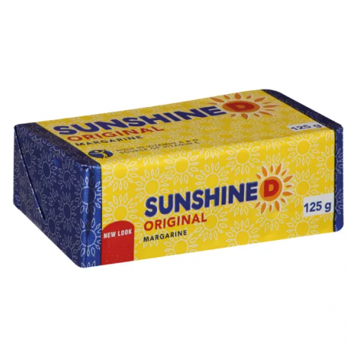 Sunshine D Margarine Brick 125g