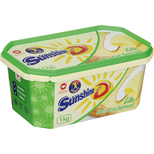 Sunshine D Spread lite 40% Tub 1kg