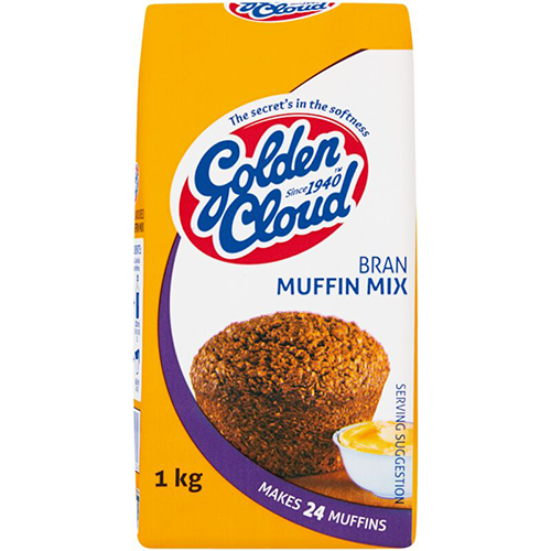 Golden Cloud Muffin Mix Bran 1kg