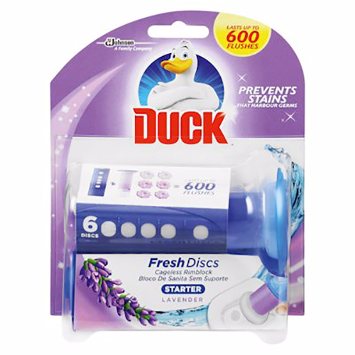 Duck Fresh Disc Toilet Bowl Cleaner Lavender 6's