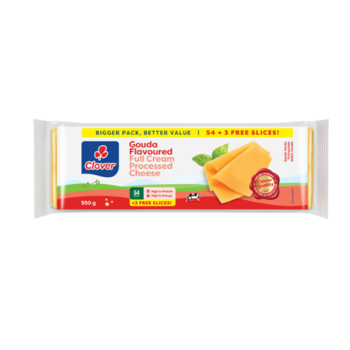 Clover Processed Cheese Slices Gouda 950g