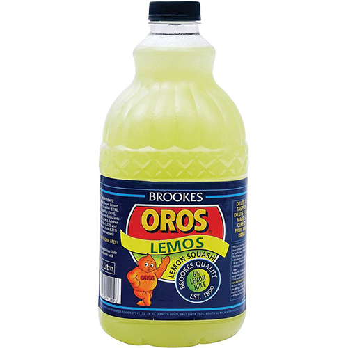 Brookes Oros Lemos Lemon Squash 2lt