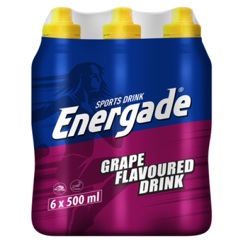 Energade Sports Drink Grape 6x500ml