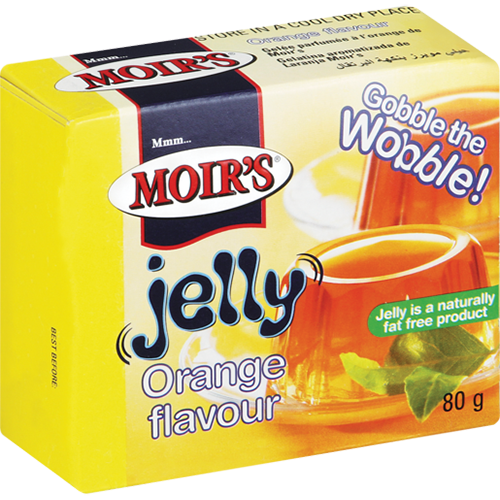 Moir's Flavoured Jelly Orange 80g