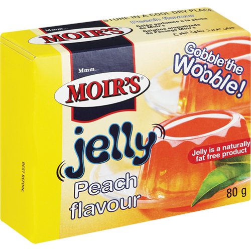 Moir's Flavoured Jelly Peach 80g